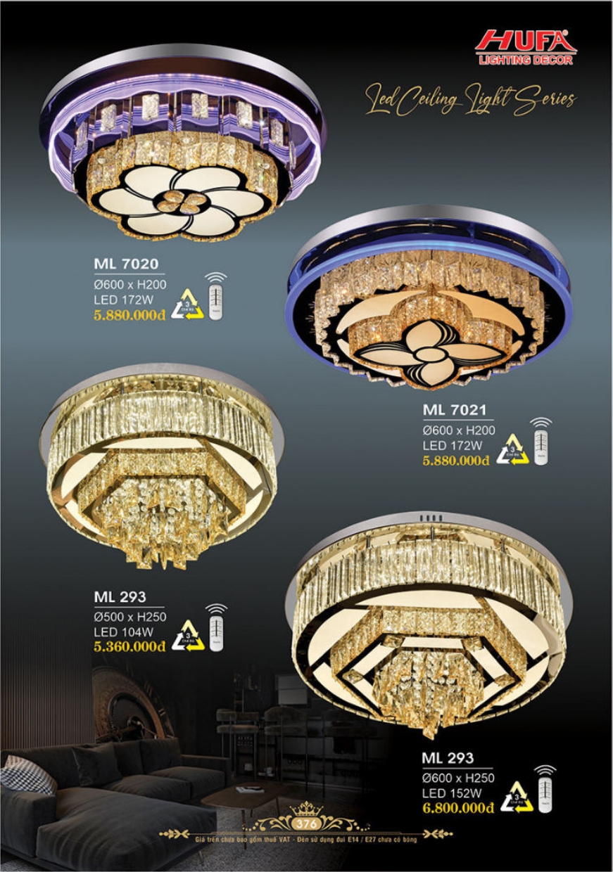 Bảng giá đèn trang trí HUFA